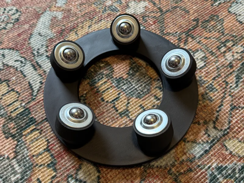 Bowling Ball Stand with bearings
