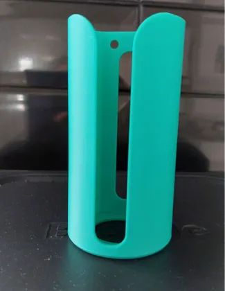 Pet water bottle holder. Flat backed