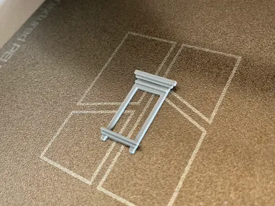H0 scale window frame