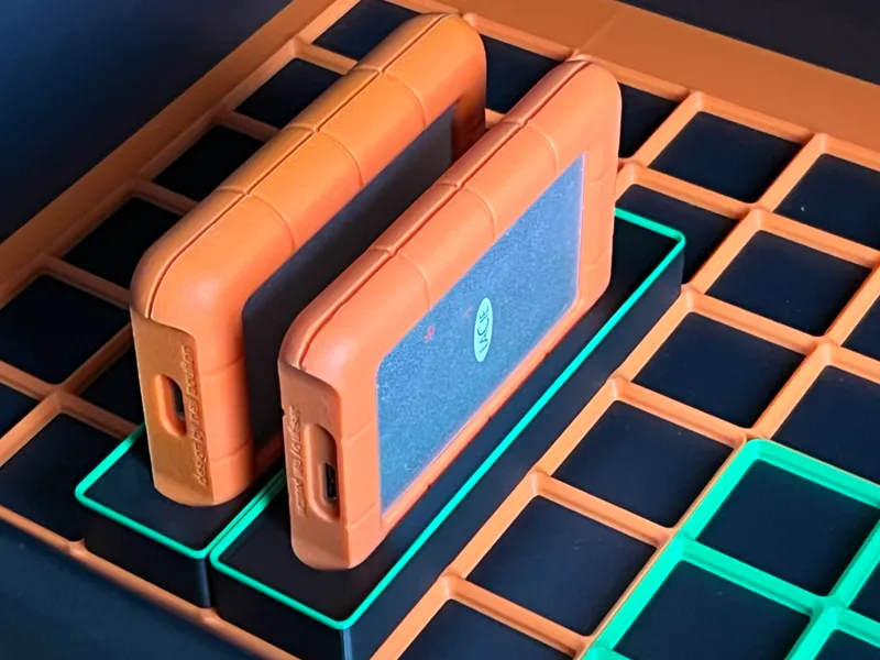 LaCie Rugged AND Rugged Mini Gridfinity Organizer