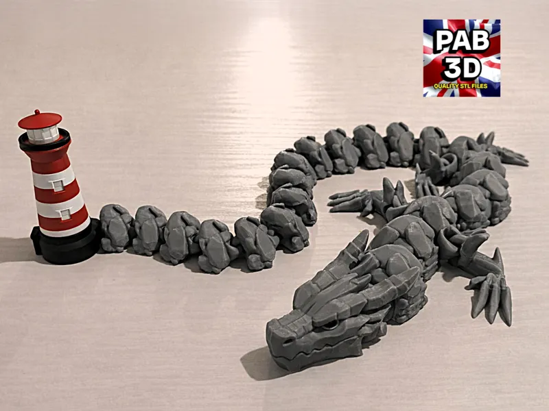 Articulated lighthouse dragon