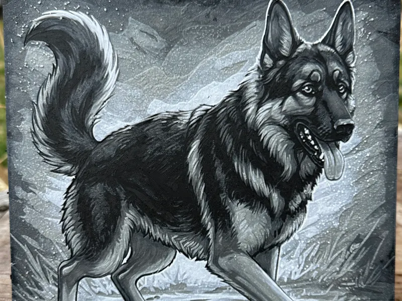German Shepherd Hueforge