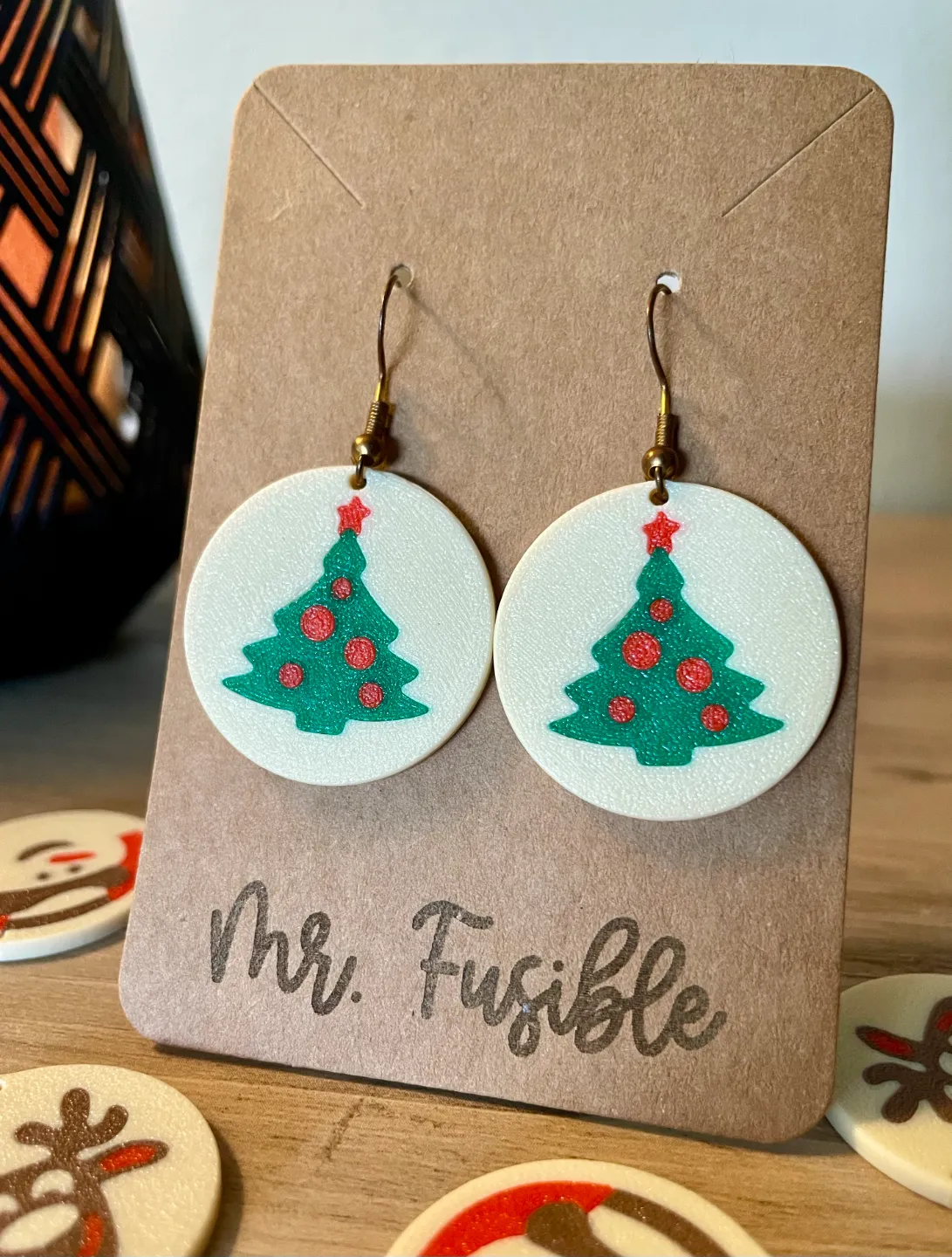 Pillsbury Sugar cookie earrings_Christmas Tree view 2