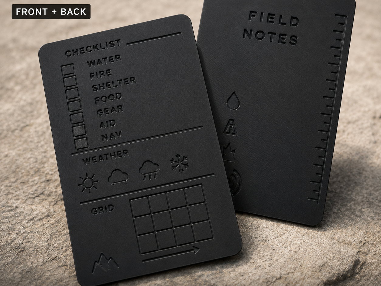 FDM-Native Outdoor Field Notes Card Set
