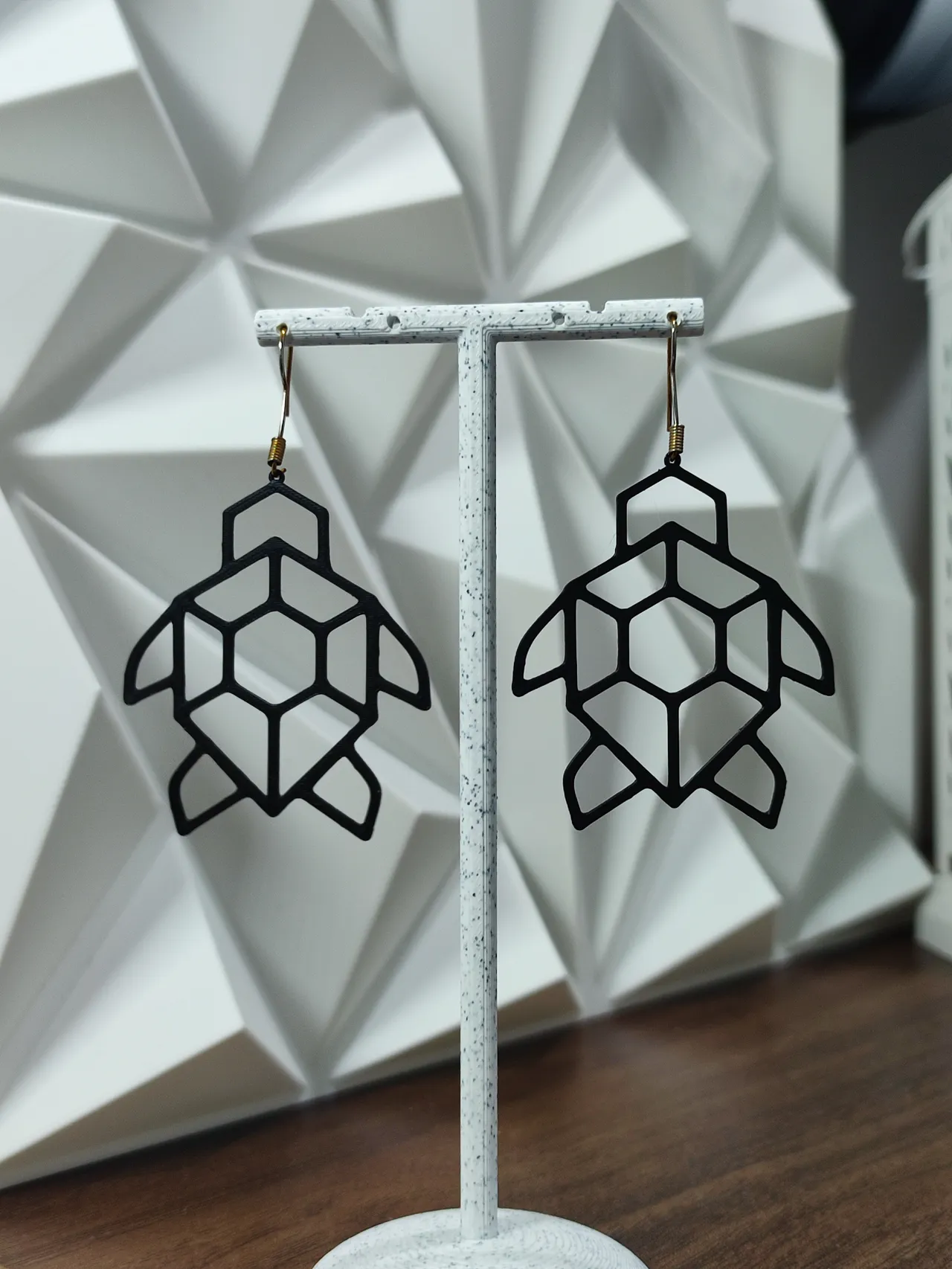 Aretes Tortuga Origami view 2