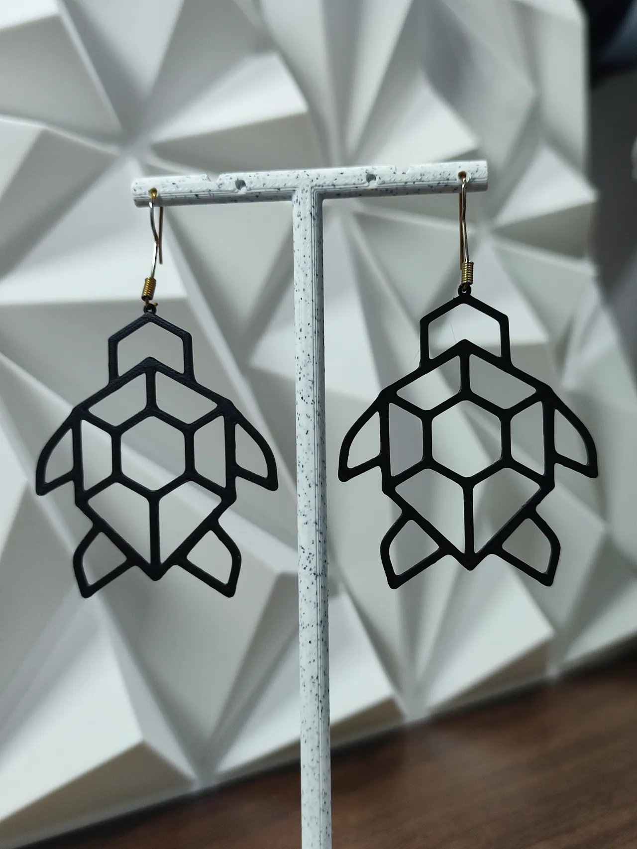 Aretes Tortuga Origami view 3
