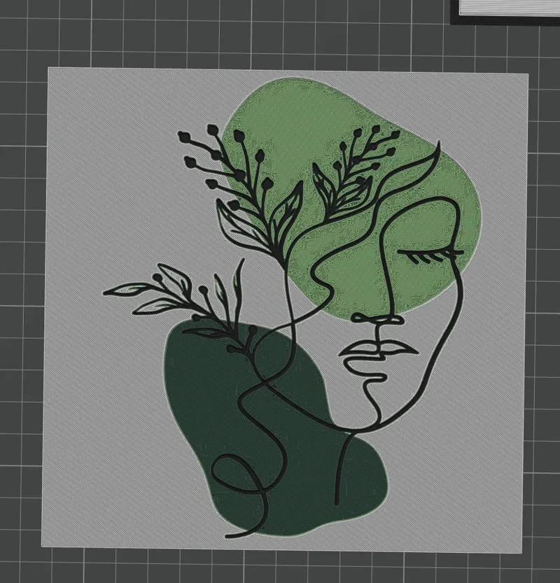 Hueforge Gesicht Minimalist