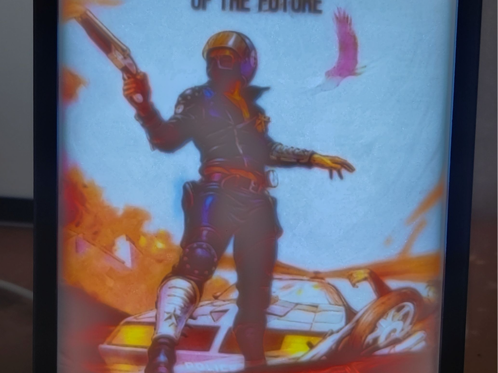 Lithophane - Mad Max Movie Poster
