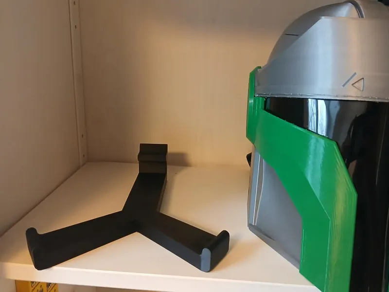 Simple Helmet Stand - Y-shape, print in place