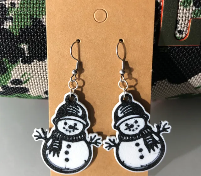 Snowman earrings AMS