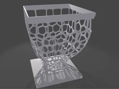 Net Webbed Distorted vase