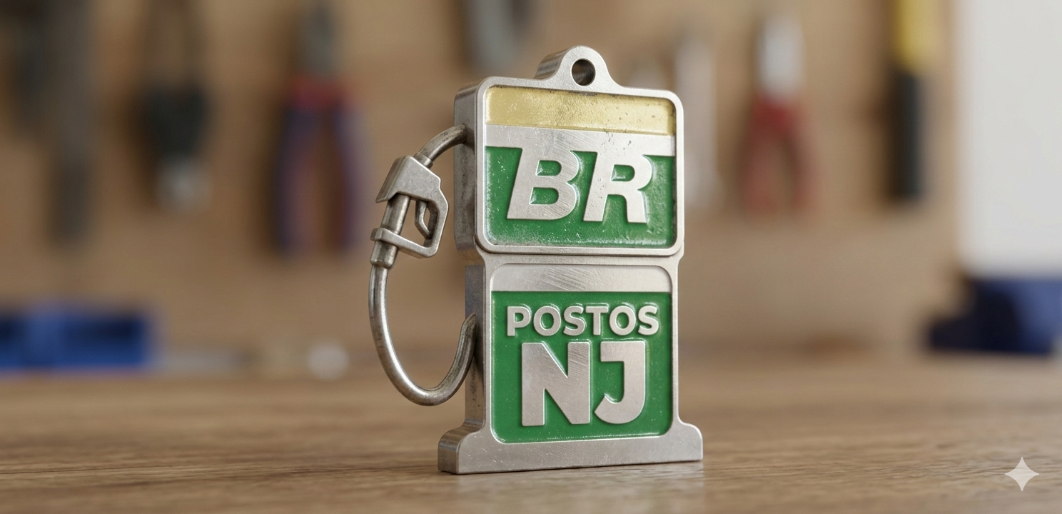 Miniatura 1 do modelo 3D Chaveiro do Posto BR NJ