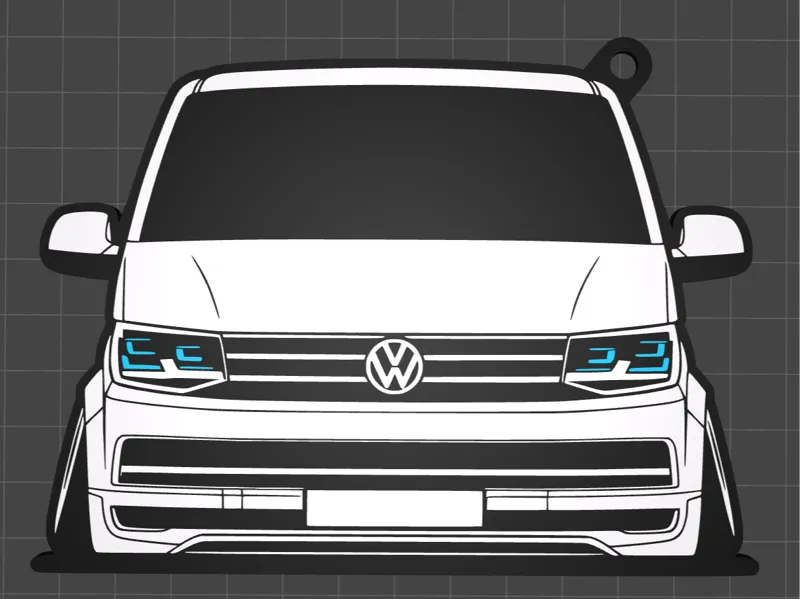 VW T6 Multivan Low  Keychain