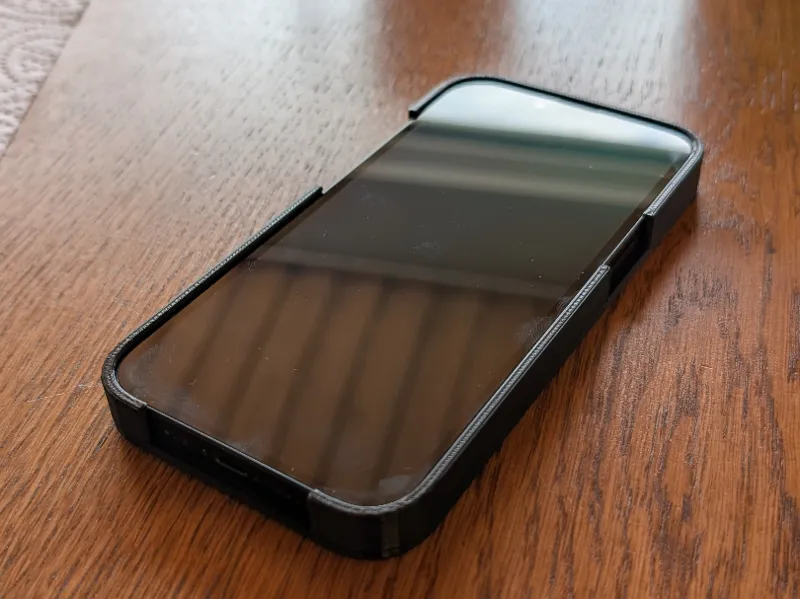 iPhone 14 case with centered power button