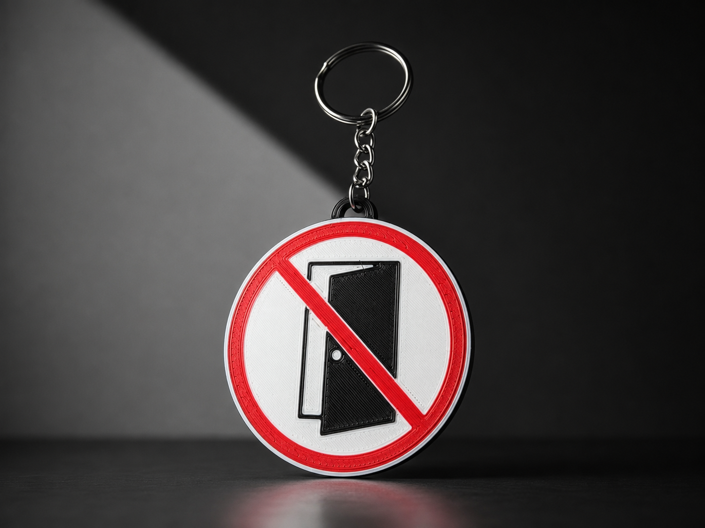 "Do Not Disturb" keychain