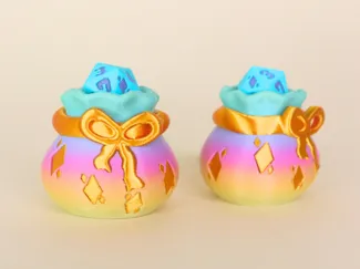DND Dice Bag Fidget Cute-Print in Place-No Support