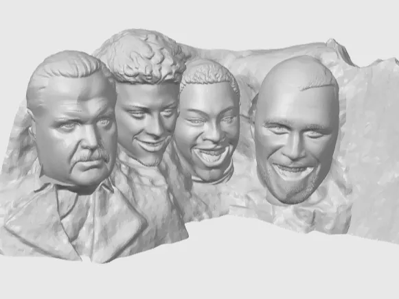 Chiefs Mount Rushmore w/ extra spot - w/out Taylor