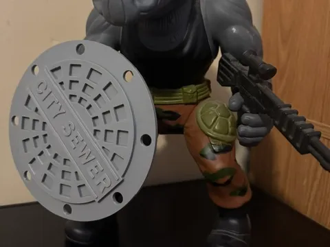 TMNT Rocksteady Gun & Shield for Jumbo 13"