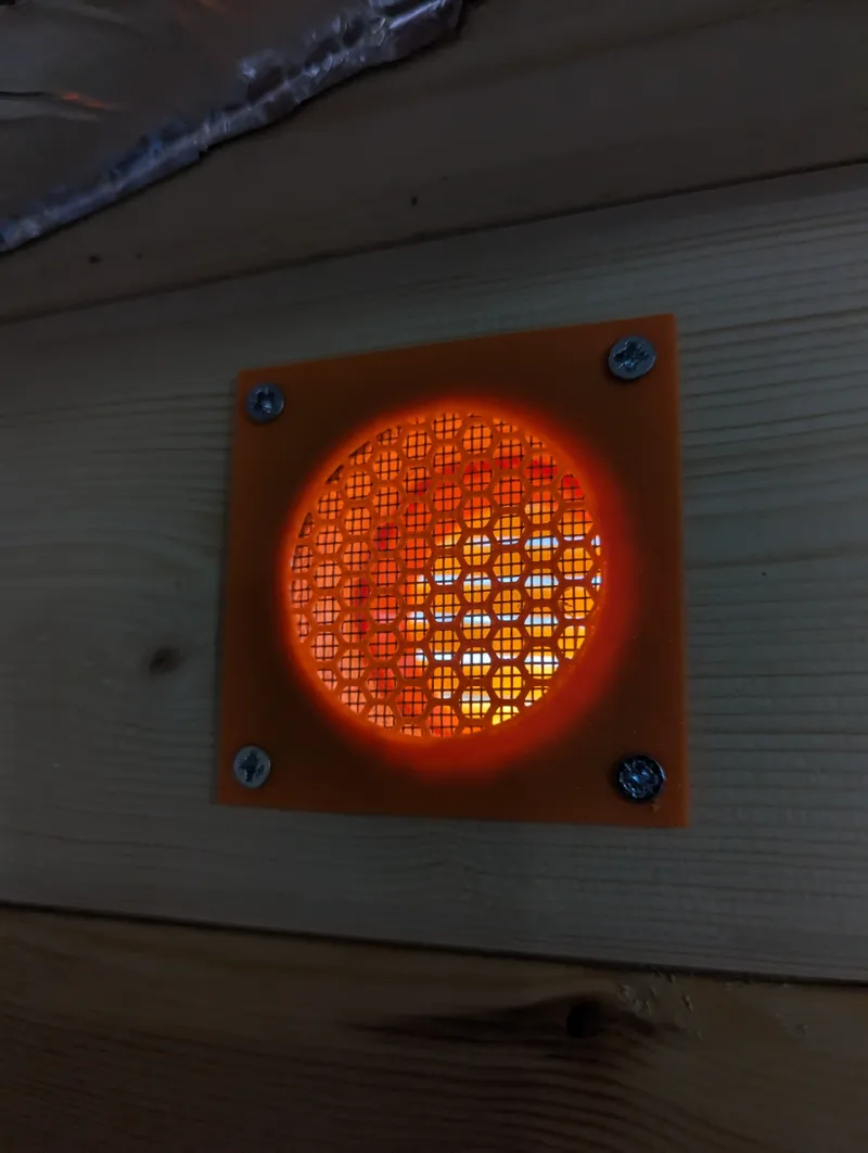Log Cabin Air Vent (or any wall) 50mm