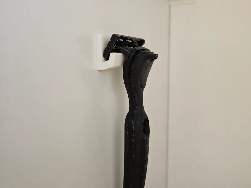 Minimal razor holder - wall mount