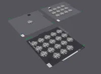 1-12-8 Pcs | 2 color /// 0.2mm layer, 2 walls, 15% infill