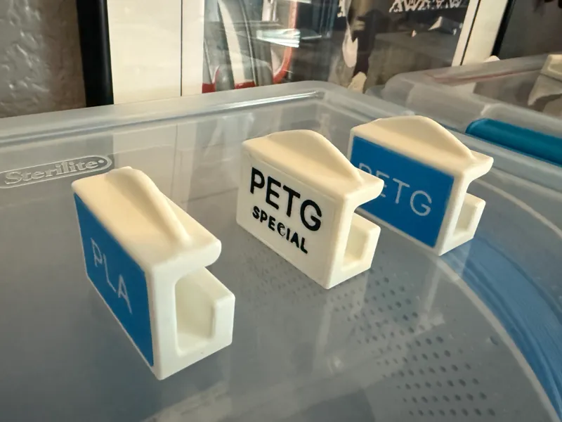 Sterilite Storage Bin Lid Clips w/ Name Plates 