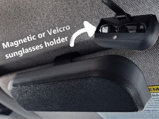 Sunglasses compartment holder clip for car visor