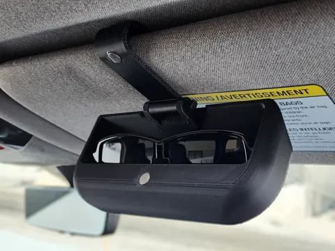 Sunglasses compartment holder clip for car visor view 3
