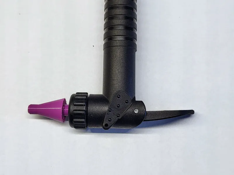 Nozzle pump pneumatic adapter for inflatable toys.