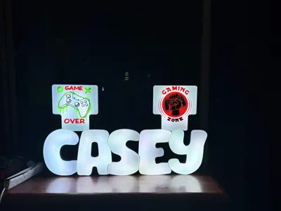 LED Name Lightbox CASEY