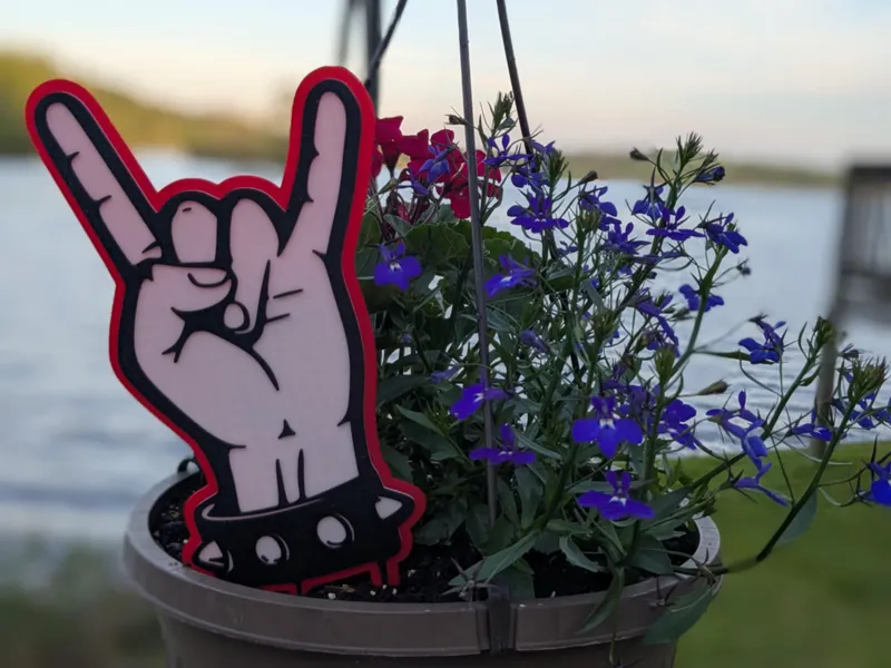 Hand of Rock - Plant Spike  / Garden Stake / Sign