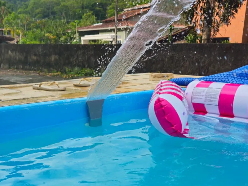 Fonte adaptada no Retorno de Piscina