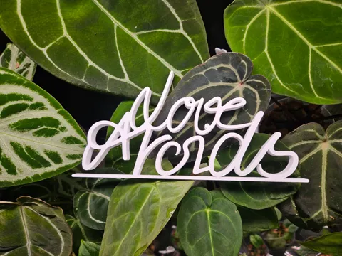 Letrero o emblema decorativo: 3D-Aufsteller „Love Aroids“ — referencia de MakerWorld
