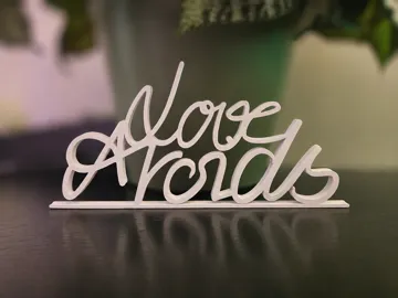 Letrero o emblema decorativo: 3D-Aufsteller „Love Aroids“ — vista de referencia 3
