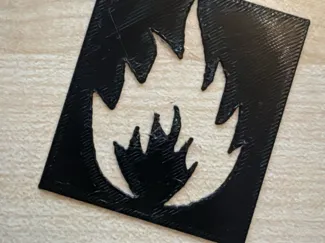 Flamme - Schablone fuer Kindertatoos oder Airbrush