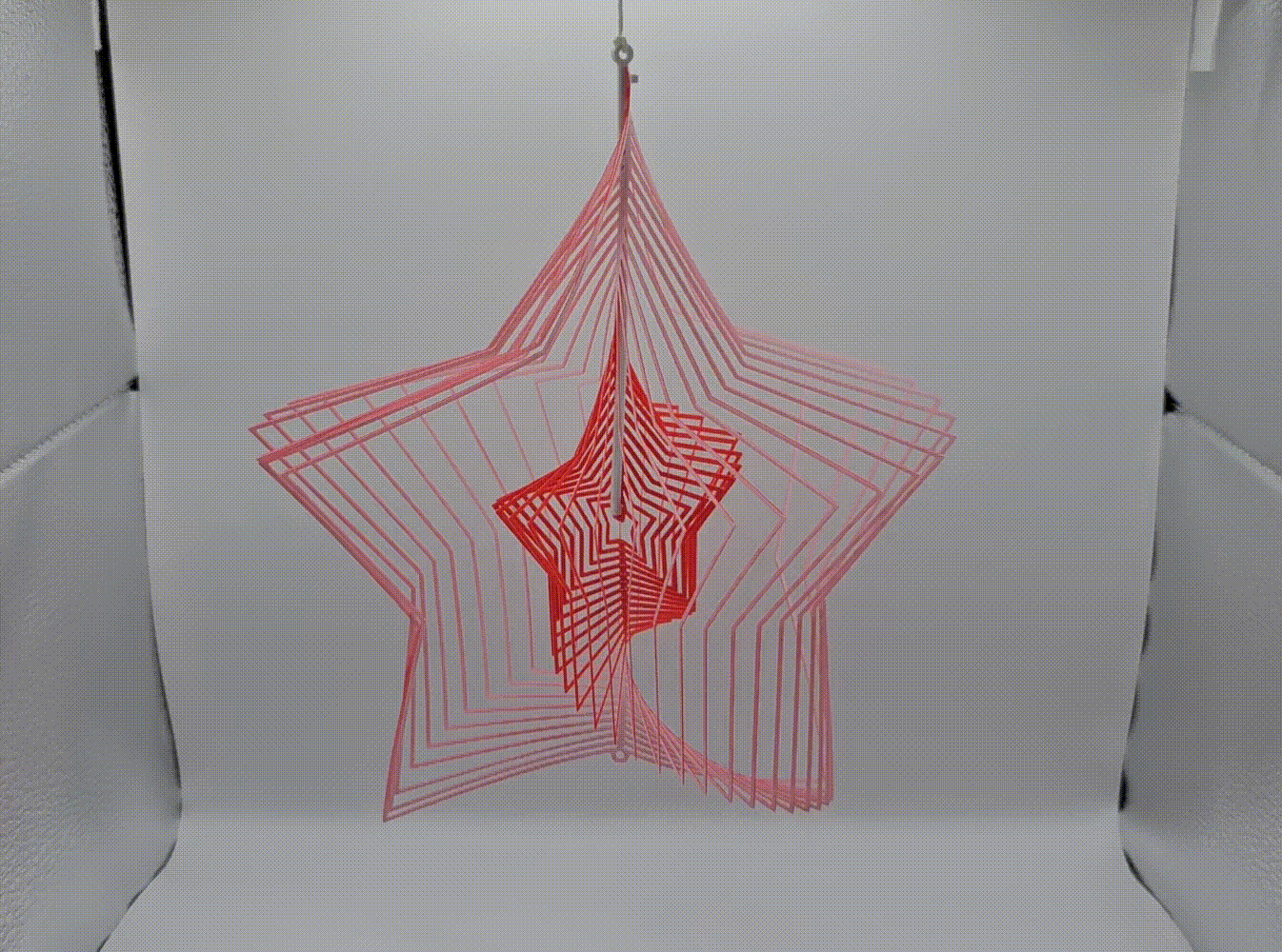 Geometric Star Twist - 2D to 3D Optical Art