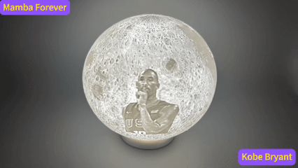 曼巴永恒 科比月球灯
