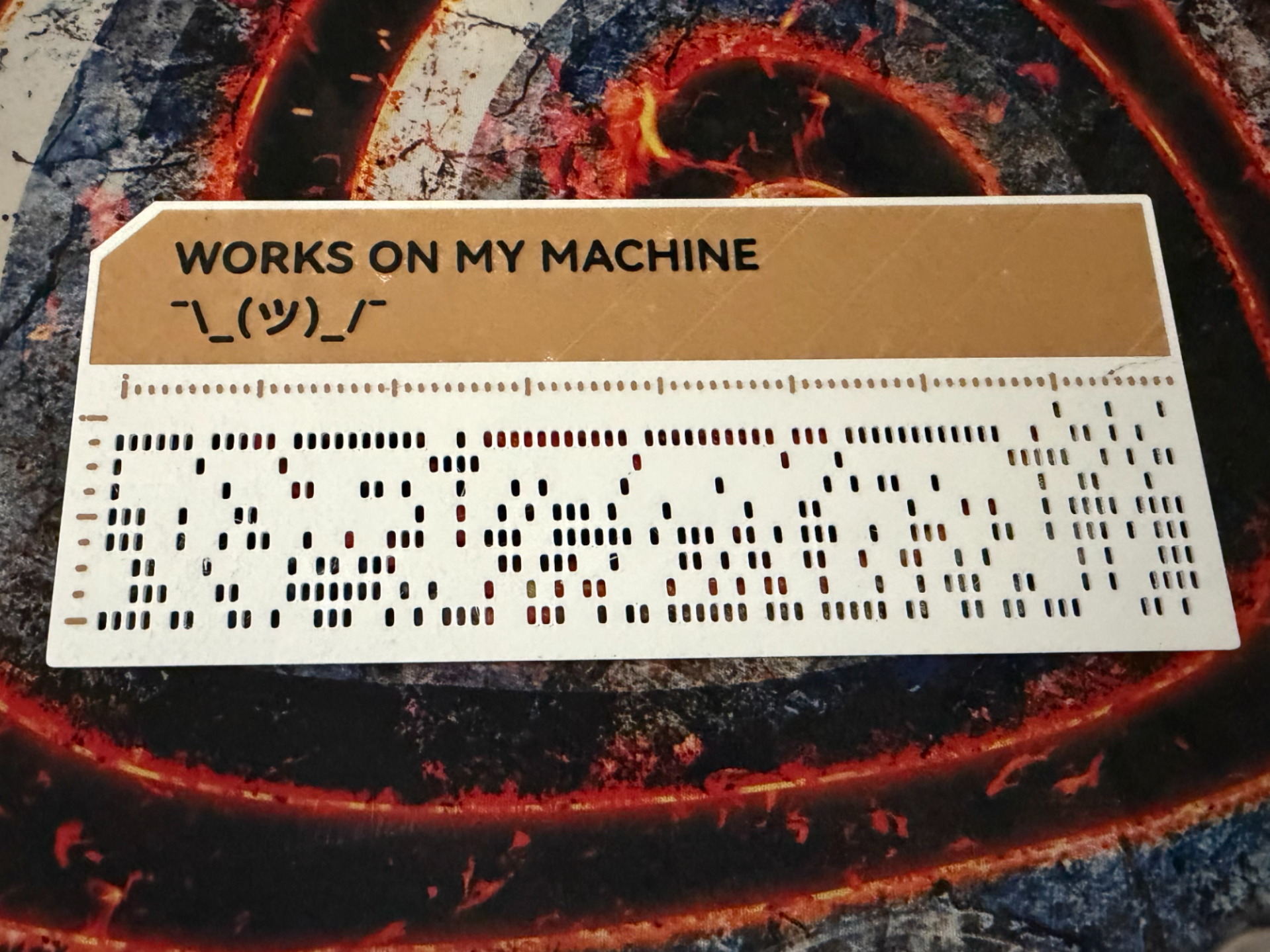 “Works on My Machine” - IBM 5081 Punched Card