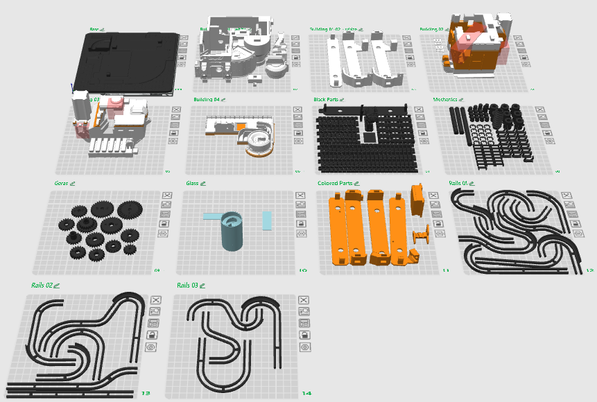 Miniatura 3 do modelo 3D Sci-Fi Marble Run Lab 