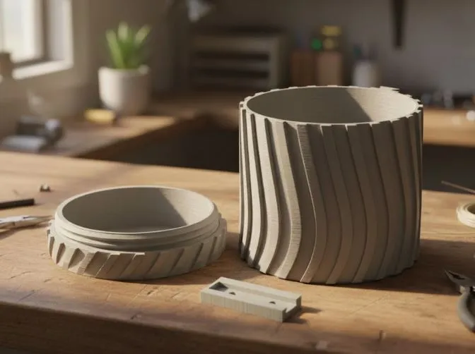 Modern Wall Planter with Hidden Drip Tray - Free 3D Print Model ...