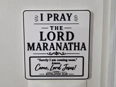 Come, Lord Jesus – Maranatha Wall Sign
