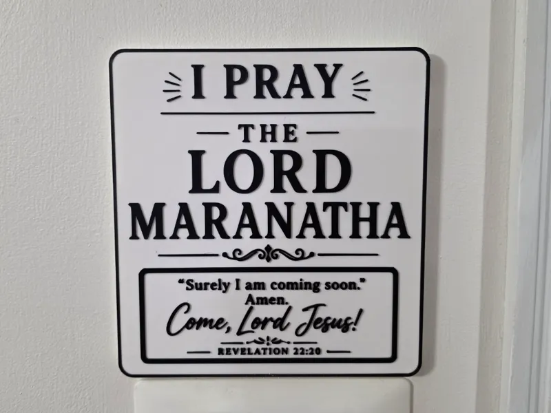 Come, Lord Jesus – Maranatha Wall Sign