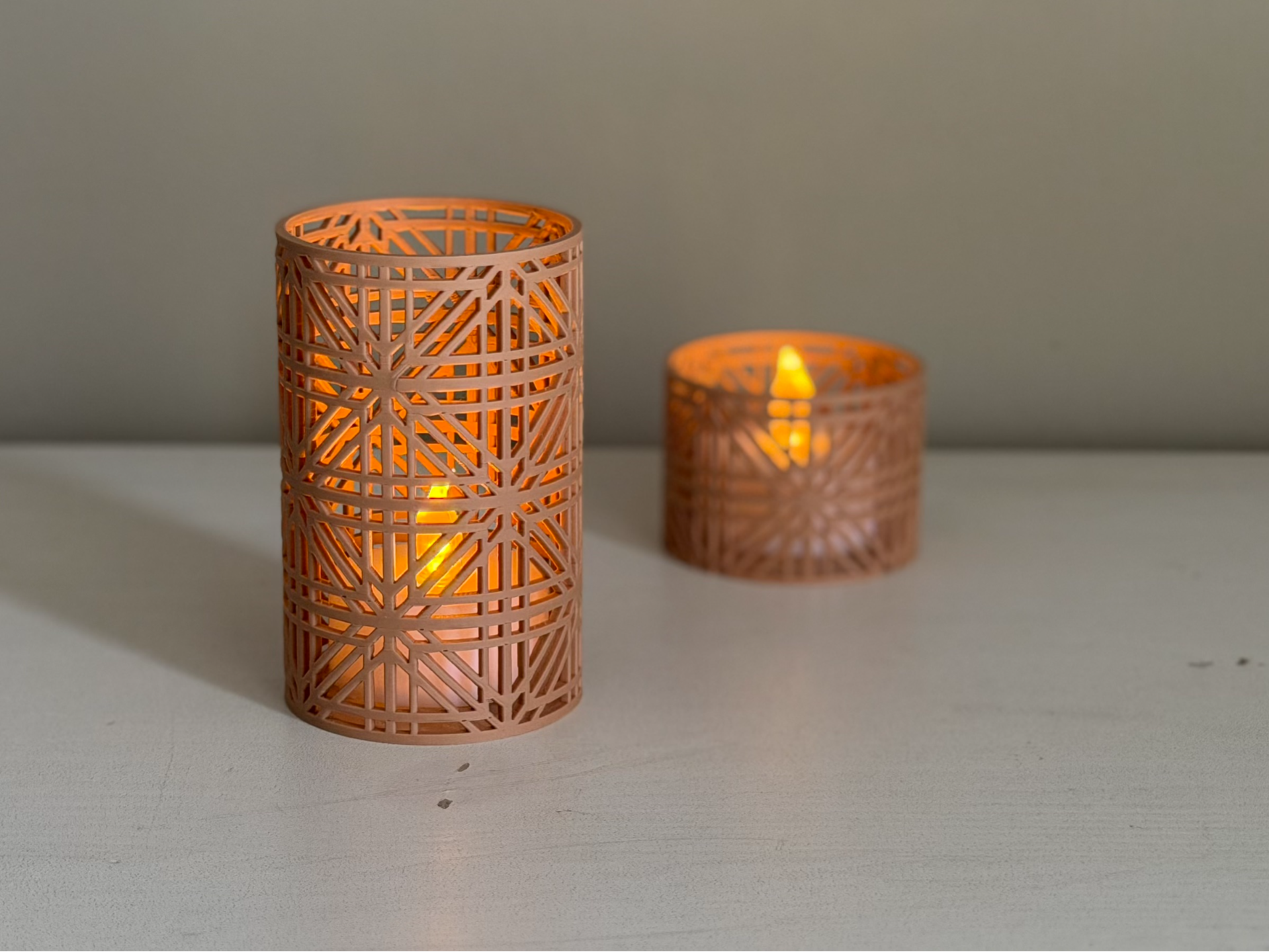 Parametric Kumiko Tealight Shade