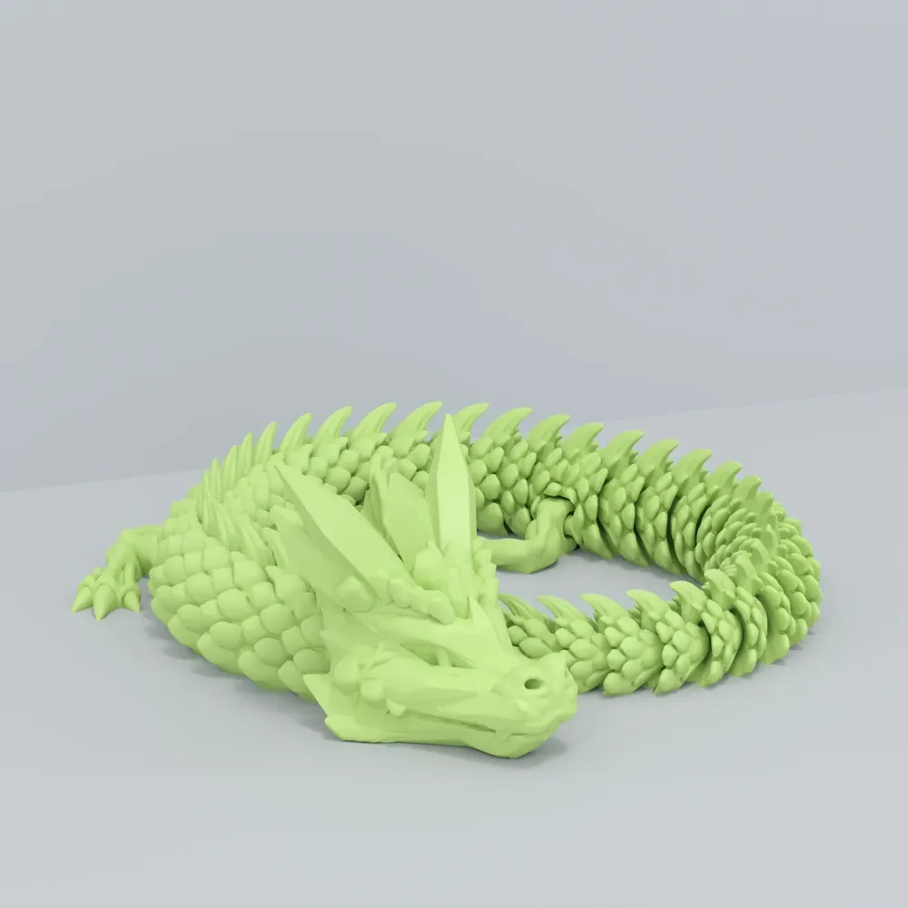 Little White Dragon—Crystal Dragon - Free 3D Print Model - MakerWorld