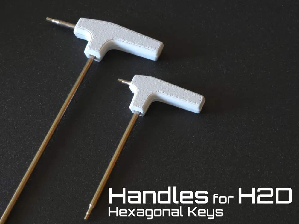 Handles for Bambu Lab H2D hexagonal keys by Jorge Rui MakerWorld