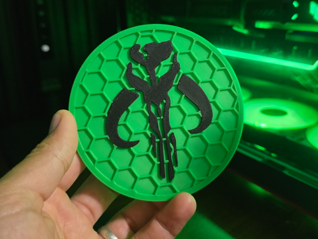 Mandalorian Mythosaur Coaster - Dual Color 