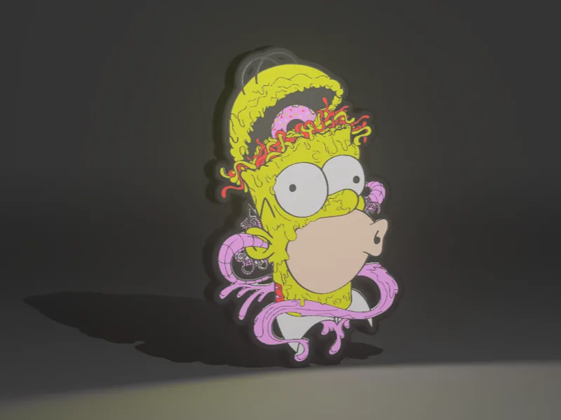 Home Simpson Light Box