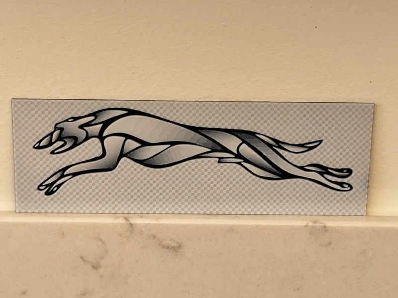 Whippet / Greyhound racing art (Chroma Canvas)