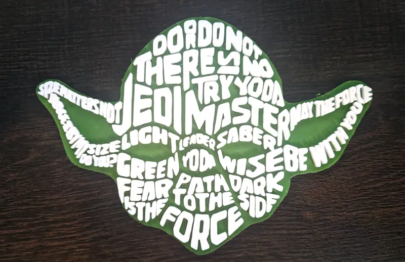 Star Wars - Yoda word art
