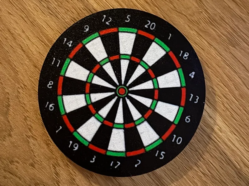 No Name Dartboard Coaster